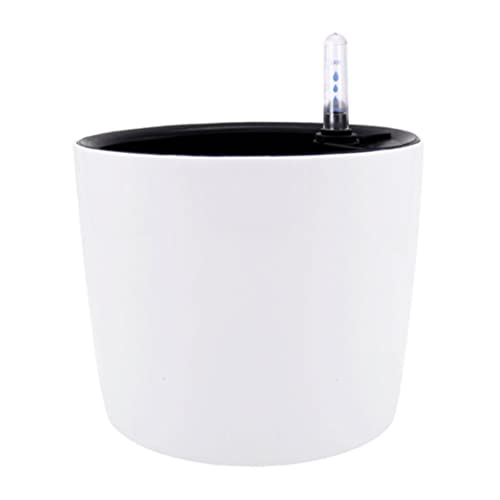 WSYJWEX Blumentopf Selbstbewässerung Blumentopf Automatisch Wasserharz Dekorative Pflanzer mit Wasserspiegelindikator weiße Automatik WSYJWEX Blumentopf Selbstbewässerung Blumentopf Automatisch Wasserharz Dekorative Pflanzer mit Wasserspiegelindikator weiße Automatik von WSYJWEX