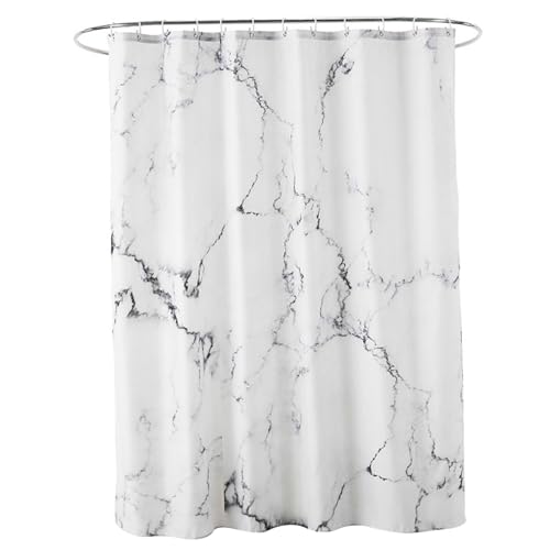 WSYJWEX Duschvorhänge für Badezimmer, 71 x 71 Zoll 3D Marmormuster Badezimmer Duschvorhang mit Haken, wasserdicht extra lang Marmorvorhang für WSYJWEX Duschvorhänge für Badezimmer, 71 x 71 Zoll 3D Marmormuster Badezimmer Duschvorhang mit Haken, wasserdicht extra lang Marmorvorhang für von WSYJWEX