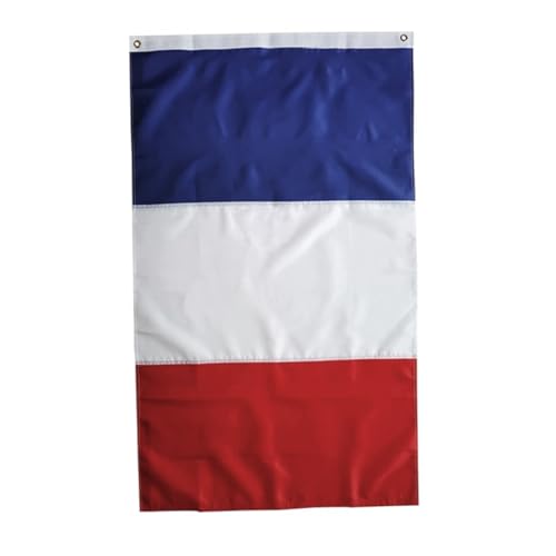 WSYJWEX Französische Flagge leuchtende Farben Französische Nationalflaggen verblassen resistente Gartenflagge mit Ösen 60x90 cm Garten von WSYJWEX