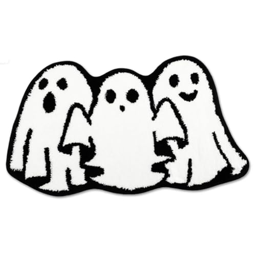 WSYJWEX Ghost Bad Matte 16x24in Spooky Ghost Teppich gruseliges Wasser absorbierende Halloween Teppich Nicht ruhig WSYJWEX Ghost Bad Matte 16x24in Spooky Ghost Teppich gruseliges Wasser absorbierende Halloween Teppich Nicht ruhig von WSYJWEX