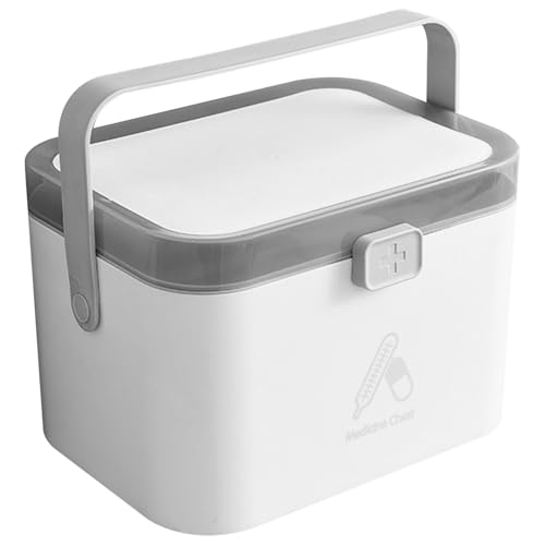 WSYJWEX Medizinbox Dual Layer Versiegelter Medizin Organizer abschließbar von WSYJWEX