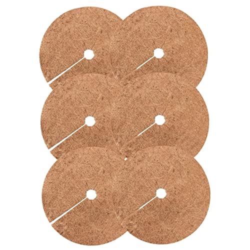 WSYJWEX Mulch Ring Protector Mattenbaumscheibenmatten Unkraut -Kontrollringabdeckung für Topfpflanzen 6pcs 30 cm Mulch Beschützermatte von WSYJWEX