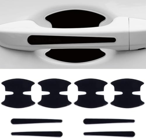 WSYLJX 8 Stück Autotürgriff-Aufkleber für Mercedes Benz Viano W639 2003-2010 Vito 2003-2014 Sprinter 2006-2013, Autotür-Griffmulden Lackschutzfolien-Set, Scratch Türschüsselschutz Autoteile,A von WSYLJX