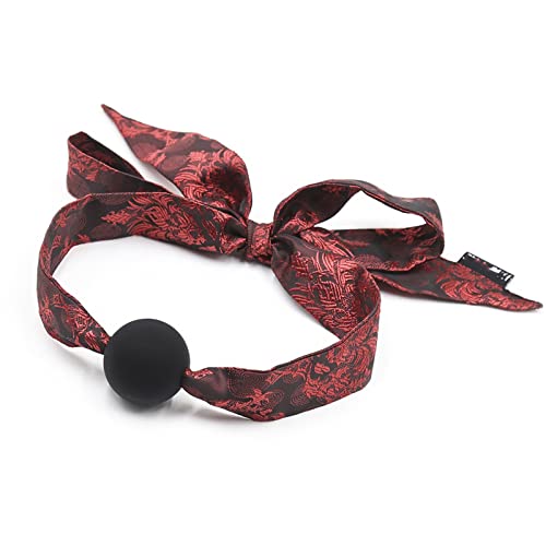 Knebel Mund Extrem, Schleife Kopf Geschirr Mit Silikon Ball-Knebel, BDSM Bondage Fetish Mundknebel Sm Sex Spielzeug Für Die Frau Extrem von WSZDACJ
