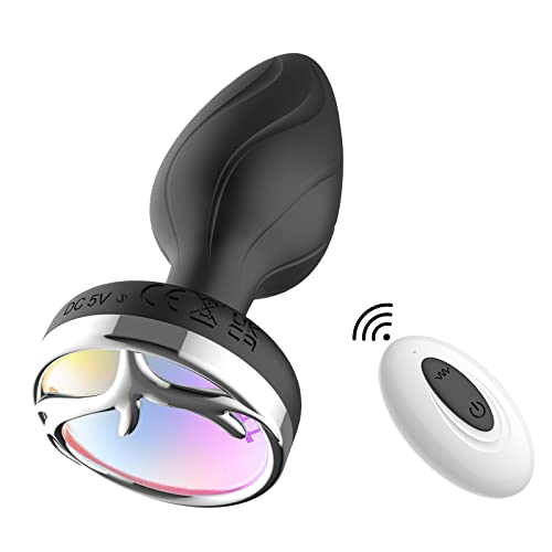 WSZDACJ Beleuchtete Vibrations Analplug Mit Fernbedienung Prostata Massager Masturbators Butt Plug Analspielzeuge Sex Spielzeug Anal Toy Geeignet Für Frauen Männer,Geweih von WSZDACJ