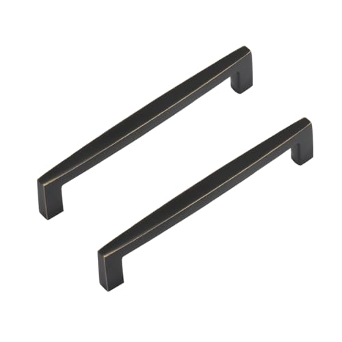 WSZGRJDM 2 Stück 96/128/192mm Möbelgriffe, Messing Schubladen Griffe für Küchenschränke Gold Schrankgriffe Schubladengriffe Türgriffe für Küchenschränke von WSZGRJDM