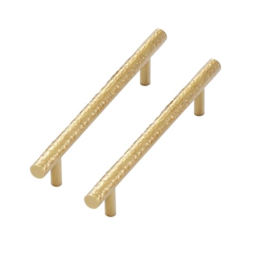 WSZGRJDM 2 Stück Gold Möbelgriff, 96/128/192mm Messing Schubladengriffe Stangengriff Schlafzimmer Schranktür Küchenschrank Bogen Bügelgriff von WSZGRJDM