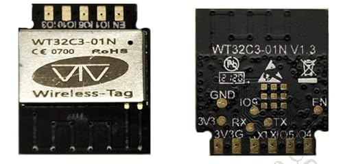 Espressif Modul WT32C3-01N 4 MB Ble WLAN-Modul mit Esp32-C3-Chip-basiert, kompatibel mit Esp-01N Leiterplattenantenne, 10 Stück Espressif Modul WT32C3-01N 4 MB Ble WLAN-Modul mit Esp32-C3-Chip-basiert, kompatibel mit Esp-01N Leiterplattenantenne, 10 Stück von WT