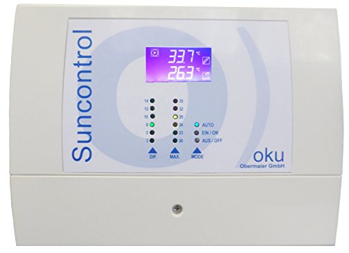 OKU Suncontrol Differenztemperaturregler komplett mit 2 Fühlern PT 1000 & Tauchhülse von WT