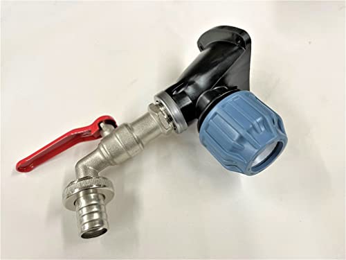 PE Wandscheibe PE 25 mm mit Kugelauslaufhahn 3/4" von wt-discount