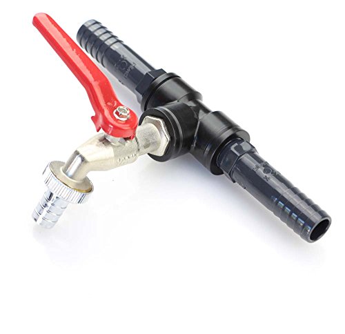 Schlauchabzweig (T-Stück) mit Auslaufhahn Ø 25mm- 3/4 Zoll von wt-discount