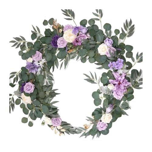 Artificial Garland Künstliche Blumengirlanden for Tischläufer, Tischdekoration for Liebste, als Hintergrund for Hochzeitsdekoration(Lilac) von WTAXBH