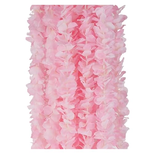 Artificial Garland Künstliche Glyzinien Blumen Hängen Garland Vine Rattan Gefälschte Blume String Seide Hause Garten Hochzeit Dekoration(Pink,40PCS) von WTAXBH