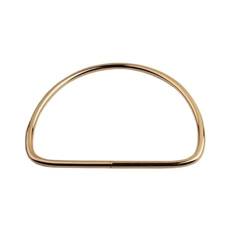 WTAXBH D-Form Taschengriffe 2 Stück Metallgriff Tasche Hardware Schnalle Zubehör Griff Griff Griff Zierring Schnalle Schloss Schnalle Kleidung Gepäck Hardware Zubehör(Style-A) von WTAXBH