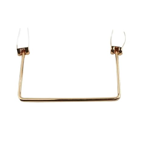 WTAXBH D-Form Taschengriffe 2 Stück Metallgriff Tasche Hardware Schnalle Zubehör Griff Griff Griff Zierring Schnalle Schloss Schnalle Kleidung Gepäck Hardware Zubehör(Style-B) von WTAXBH