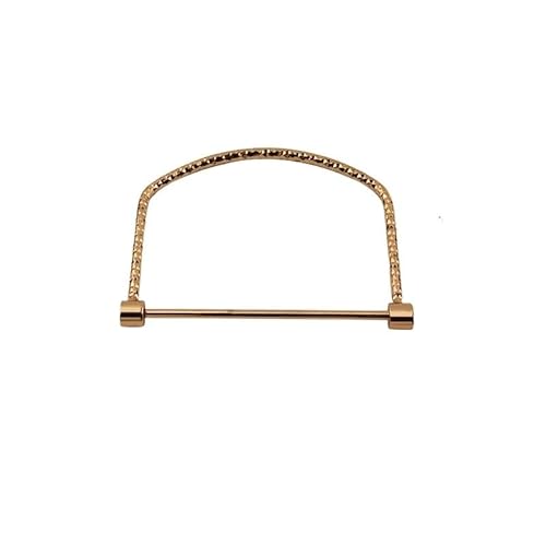 WTAXBH D-Form Taschengriffe 2 Stück Metallgriff Tasche Hardware Schnalle Zubehör Griff Griff Griff Zierring Schnalle Schloss Schnalle Kleidung Gepäck Hardware Zubehör(Style-F) von WTAXBH