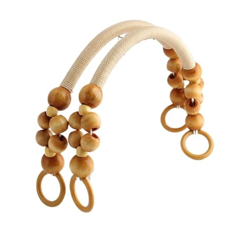 WTAXBH D-Form Taschengriffe 2PCS 48cm Holz Seil Tasche mit U-förmigen Griff Geeignet for Strand Tasche Häkeln Tasche Retro Tasche DIY Liefert(Style7) von WTAXBH