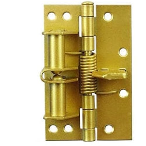 WTAXBH Federscharnier Metall Automatische Feder Türschließer Türschließscharnier Passen Sie die Türschließvorrichtung Möbeltürbeschläge an(Gold) von WTAXBH