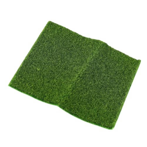 WTAXBH Kunstrasen 4 stücke 15/30/50 cm Gras Matte Künstliche Grünland Simulation Moos Rasen Gefälschte Grüne Gras Matte Teppich DIY Kunstrasen Rasen Teppiche(15x15cm) von WTAXBH