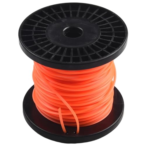 WTAXBH Mähfaden 30 m/50 m 1 Spule Orange Runde Freischneider Rasentrimmer Trimmer Linie Kabel Draht 2,4mm for Nylon Rasenmäher Linie Teile Ersatz(Color-A) von WTAXBH