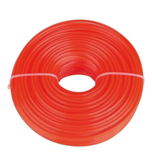 WTAXBH Mähfaden 5M/10M/15M Stahldraht Nylon Gras Trimmer Linie Freischneider Trimmer Seil Rasenmäher Kabel Lange Runde Rolle Gras Ersatz(Color-B) von WTAXBH
