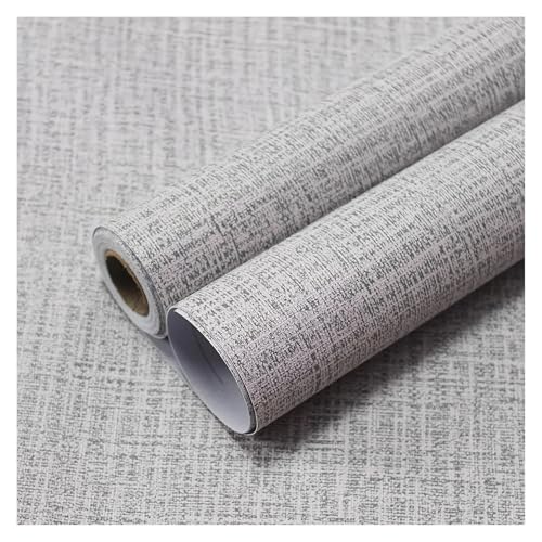 Wandtapete Selbstklebende Tapete mit Leinenmuster, wasserdichtes Vinyl, geeignet for Heimwerker-Dekoration, Wandschränke, Kontaktpapier(40CMX3.0M) von WTAXBH