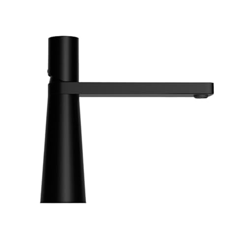 Waschtischarmatur Badezimmer Waschbecken Wasserhahn Einlochmontage Hoch Waschtisch Mischbatterie Modernes Gefäß(Black,G9/16) von WTAXBH