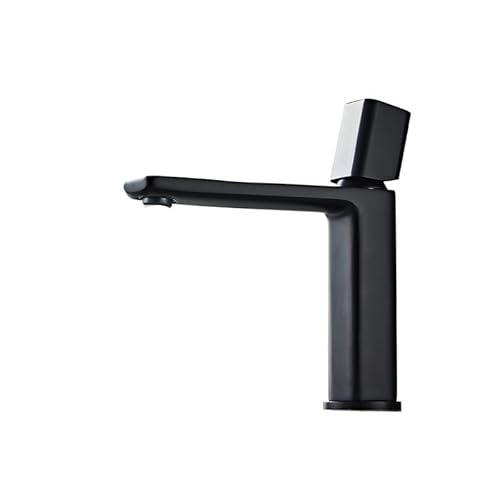 Waschtischarmatur Waschbecken Wasserhahn Badezimmer Deck montiert heißes kaltes Wasser Mischbatterien Pinsel golden matt schwarz(Black) von WTAXBH