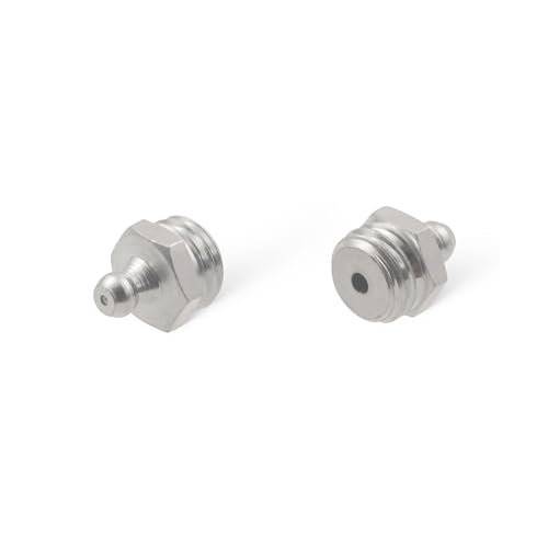 10 Stück Kegelschmiernippel DIN 71412 A (H1) M14 x 2,0 Stahl verzinkt von WTB