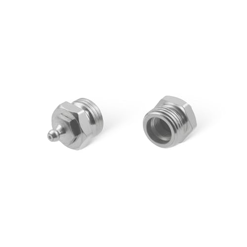10 Stück Kegelschmiernippel DIN 71412 A (H1) R 1/2" 2teilig Stahl verzinkt von WTB