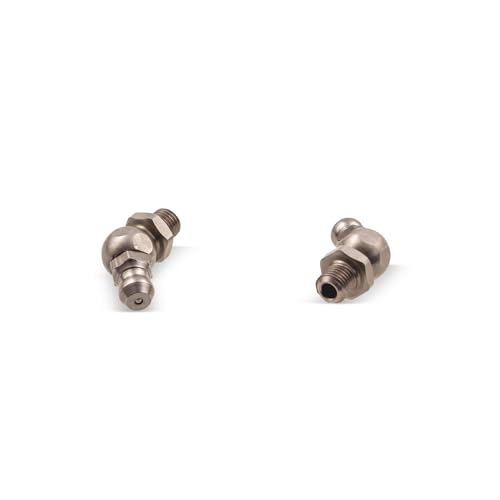 100 Stück Kegelschmiernippel DIN 71412 B (H2) M6 x 0,75 Edelstahl V2A von WTB