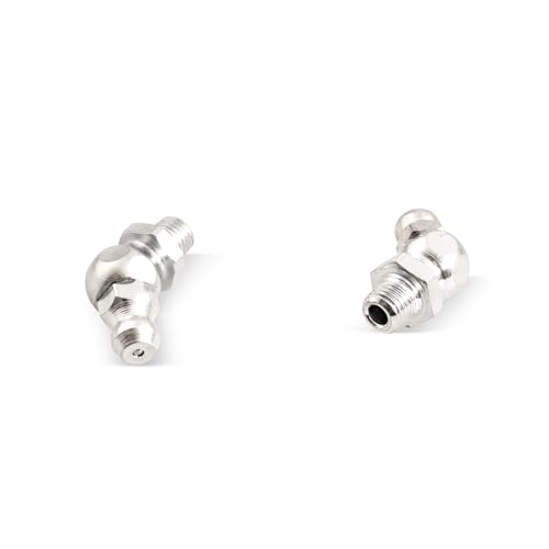 100 Stück Kegelschmiernippel DIN 71412 B (H2) M6 x 0,75 Stahl verzinkt von WTB