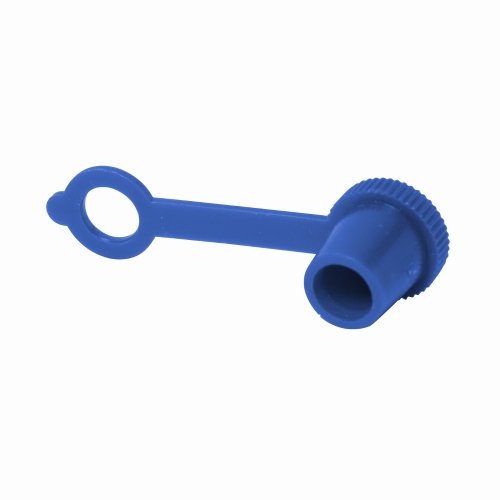 100 x blaue WTB® Schmiernippelkappen für Kegel-Schmiernippel mit Befestigungslasche von WTB