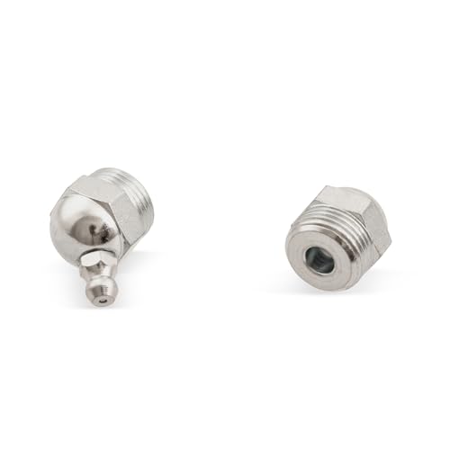 5 Stück Kegelschmiernippel DIN 71412 B (H2) R 3/8" Stahl verzinkt von WTB