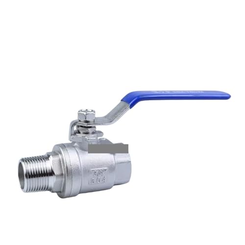 WTFNKMCXE 1-1/2“ BSP Female to Male Thread 304 Stainless Steel Ball Valve for Water Oil Gas von WTFNKMCXE