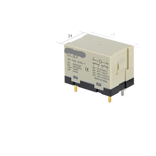 WTFNKMCXE 1pc G7L-2A-P 12VDC 25ADIN35 high Power Relay G7L-2A Two Normally Open 24V 220V von WTFNKMCXE
