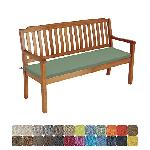WTHYGB Bankauflage Sitzkissen Bankkissen 120 X 45 X 5CM Waschbar Abnehmbarem Stuhlkissen rutschfeste Gartenbankauflage Auflage für Gartenbank Terrasse Schaukel Gartenmöbel -Grün von WTHYGB