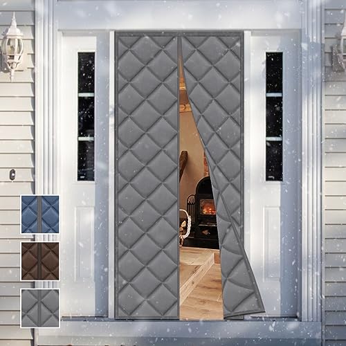 WTHYGB Magnet Wärmeschutzvorhang für Türen, thermovorhang kälteschutz haustür,Kinderleichte Klebemontage Ohne Bohren,Self Sealing,Hands Free,Wasserdicht, Winddicht,Pet Friendly,60x180cm,Grau WTHYGB Magnet Wärmeschutzvorhang für Türen, thermovorhang kälteschutz haustür,Kinderleichte Klebemontage Ohne Bohren,Self Sealing,Hands Free,Wasserdicht, Winddicht,Pet Friendly,60x180cm,Grau von WTHYGB