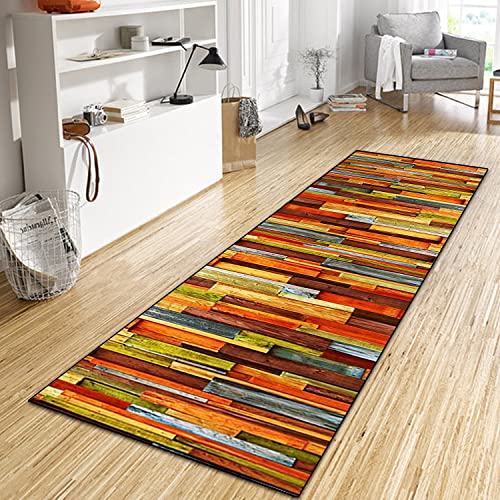 WTHYGB Teppich Läufer Flur Küche 50x250 cm, Modern rutschfest Waschbar Dauerhaft Küchenläufer Flurläufer, Lang Polyester Orange Gelb Muster Teppichläufer für Korridor, Schlafzimmer, Innen Wohnzimmer WTHYGB Teppich Läufer Flur Küche 50x250 cm, Modern rutschfest Waschbar Dauerhaft Küchenläufer Flurläufer, Lang Polyester Orange Gelb Muster Teppichläufer für Korridor, Schlafzimmer, Innen Wohnzimmer von WTHYGB