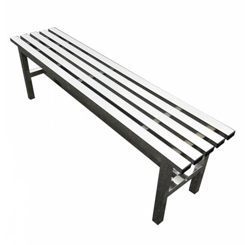 WTIWJY Gartenbank Metall, für den Außenbereich, Sitzbank, für Garten, Balkon, Terrasse, 2 Sitzer Parkbank, Wetterfest Parkbank, Balkon und Terrasse(Size:120 * 35 * 45cm/47 * 14 * 18in) von WTIWJY