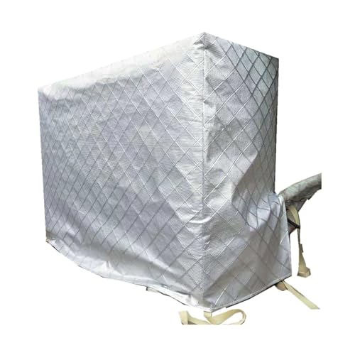 Abdeckung Klimaanlage Außengerät, Klima Abdeckung, PEVA, 5-Seitiger Schutz, Sonnenfest, Wasserdicht, Staubdicht(80x27x55cm/31.5x10.6x21.6in) von WTJDCCY