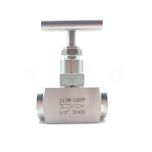 WTKFXVYHU 1/8 Zoll, 1/4 Zoll, 3/8 Zoll, 1/2 Zoll, 3/4 Zoll, 1 Zoll BSP Innengewinde, 304 Edelstahl, Hochdruck-Nadelventil, Durchflusskontrolle, Absperrnadelventil (3/8 Zoll) von WTKFXVYHU