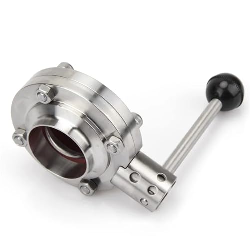WTKFXVYHU 19/25/38/51/63,5/76/102 mm Absperrklappe SS304/316L Edelstahl-Durchflussregelventil (32 mm, SUS316L) von WTKFXVYHU