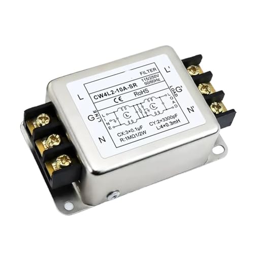WTKFXVYHU CW4L2-SR einphasiger zweistufiger Wechselstromfilter Schienentyp 220 V Anti-Interferenz 20 A 30 A 40 A(CW4L2-10A-SR Rail terminals) von WTKFXVYHU