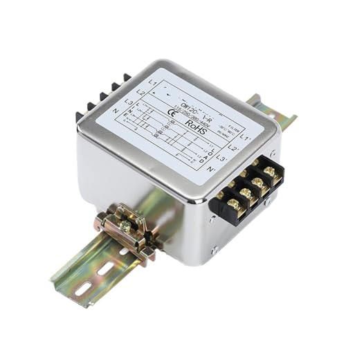 WTKFXVYHU Dreiphasiger Vierleiter-Schienen-Netzfilter AC-Filter 220 V Anti-Interferenz CW12C-3A-R(CW12C-20A-R) von WTKFXVYHU