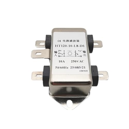 WTKFXVYHU Einphasiger Wechselstromfilter HT120-10-L8-D1 3A 5A 6A 10A HT121-6-W5-D3(HT120-10-L8-D1 10A) von WTKFXVYHU