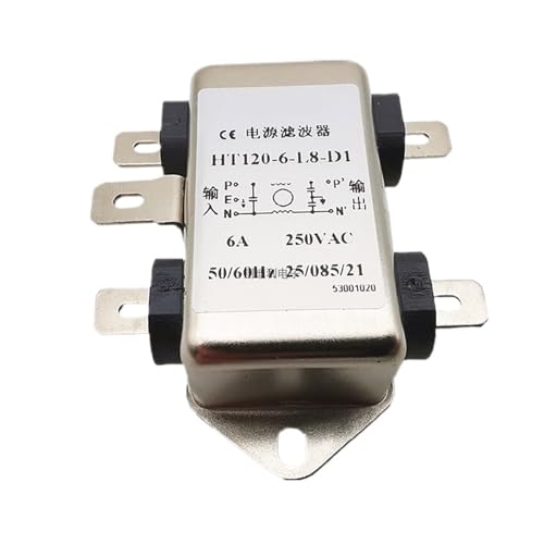 WTKFXVYHU Einphasiger Wechselstromfilter HT120-10-L8-D1 3A 5A 6A 10A HT121-6-W5-D3(HT120-6-L8-D1 6A) von WTKFXVYHU