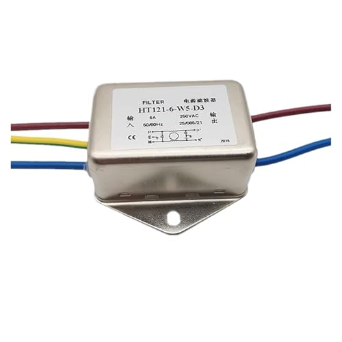 WTKFXVYHU Einphasiger Wechselstromfilter HT120-10-L8-D1 3A 5A 6A 10A HT121-6-W5-D3(HT121-6-W5-D3 6A) von WTKFXVYHU