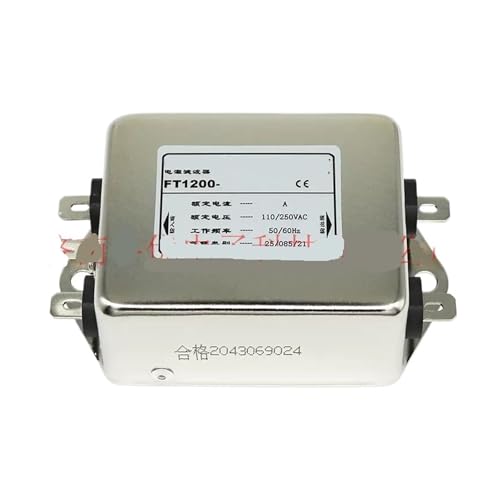WTKFXVYHU Einzelner AC-Netzfilter 220 V Doppelfilter Servo Dedicated FT1200-3A 10 A(FT1200-10 Insert Type) von WTKFXVYHU