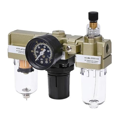 AC2000-02 1/4" Druckregler Luftkompressor Filter Öl Wasserabscheider Wasserfilter Luftentfeuchter(AC2000-02) von WTKYNULE